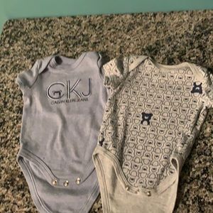 Calvin Klein 0-3 onesie bundle